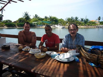 Joe, Jota and Luigi in Luanda, Angola
